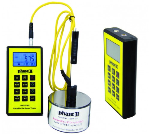 Phase II PHT-2100 Rugged Aluminum Body Portable Hardness Tester with D Impact Device